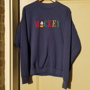 DISNEY MICKEY EMBROIDERED SWEATSHIRT